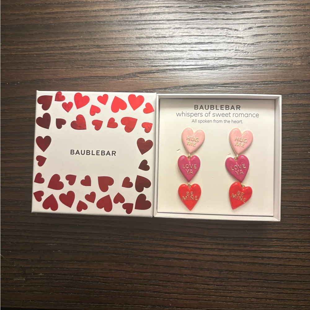 NEW BaubleBar Heart Earrings